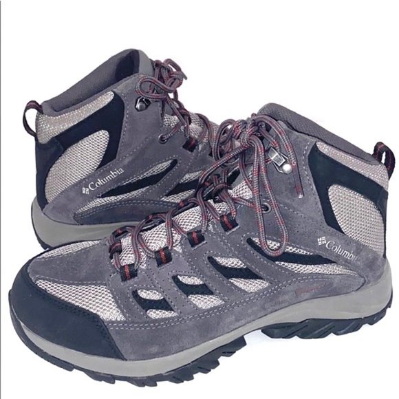 Columbia Unisx Gray Crestwood Mid Waterproof Hiking Boot main image 14